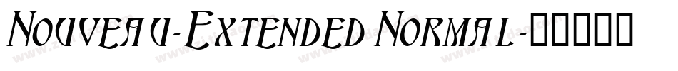 Nouveau-Extended Normal字体转换